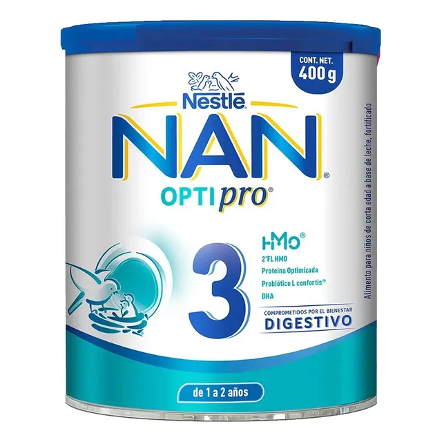 Leche De Fórmula En Polvo Nestlé Nan Optimal Pro 3 400 G