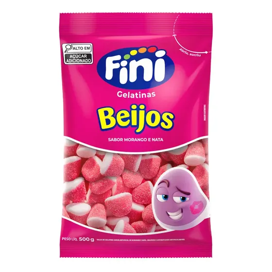 Gelatina Besos de Fresa Fini 500g | Cuotas sin interés