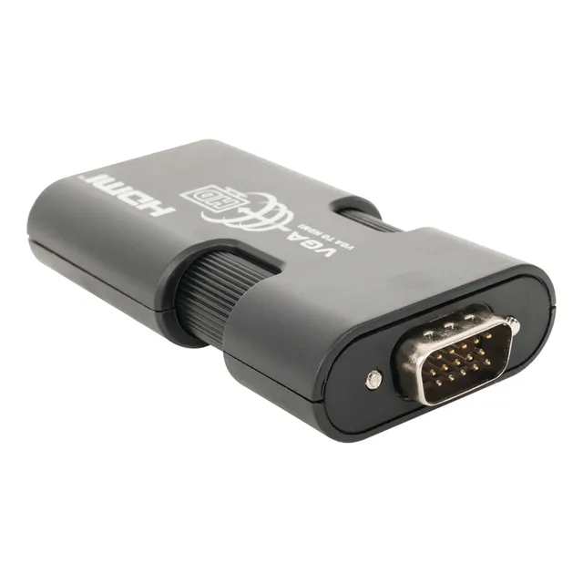 Mini Adaptador Vga-hdmi 1920x1080 @ 60hz Audio 3.5mm
