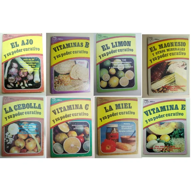 Poder Curativo Ajo Miel Cebolla Limon Magnesio B C E Libro M