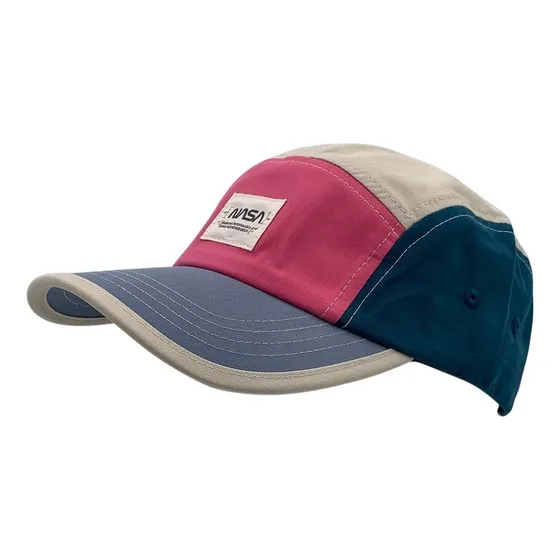 Gorra 5-panel Visera Curva Y Plana Ajuste Calidad Premium