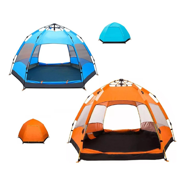 Barraca Camping Impermeável Grande 5 A 8 Lugares 270*270*150 Barraca Camping Impermeável Grande 5 A 8 Lugares 270*270*150