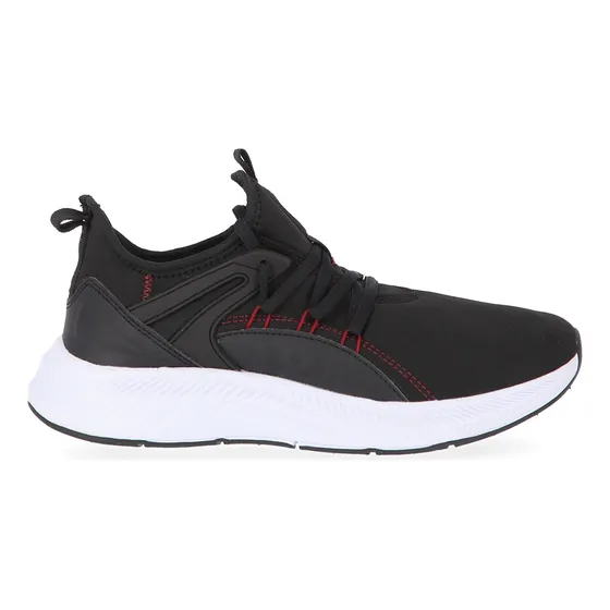 Zapatillas Topper Syla En Negro Y Bordo | Stock Center