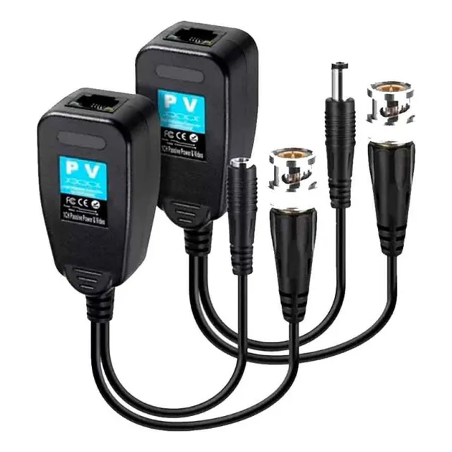Video Balun Rj45 Par Cámaras Dvr Hd Cvi Tvi Ahd 8mp