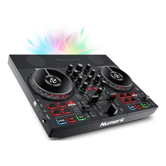 Controlador Dj Numark Party Mix Live Con Parlantes