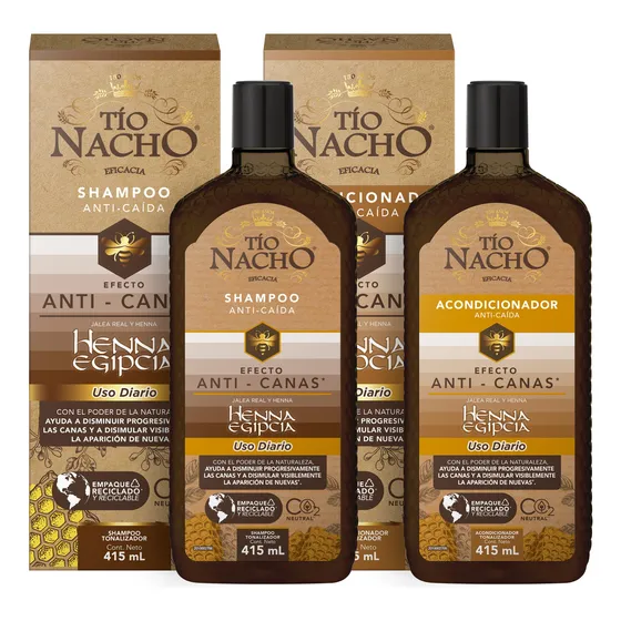 Tio Nacho Combo Anti Canas Shampoo Y Acondicionador 415ml