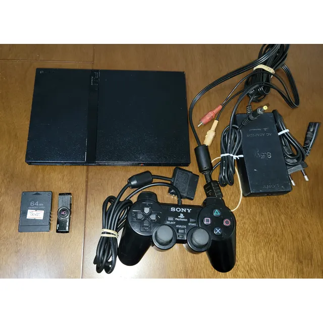 Sony Playstation 2 Completo Con Opl Azul