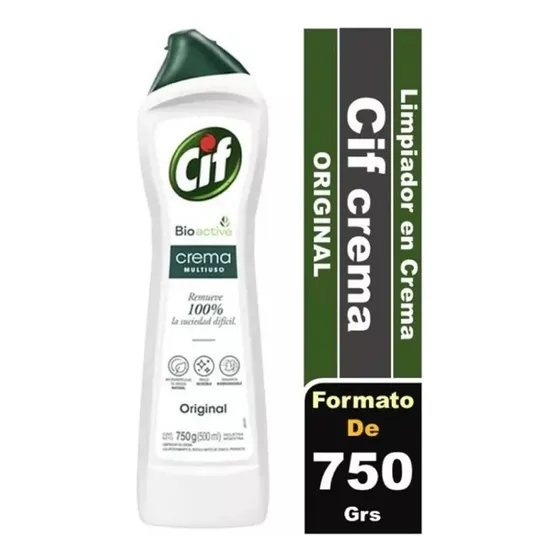  Cif Original En Crema Limpiador 750g 500ml X Unidad