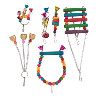 Juego De Juguetes Bird Cage Toys, Colorido Columpio Para Mas Juego De Juguetes Bird Cage Toys, Colorido Columpio Para Mas