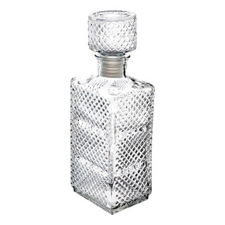 Licorera Rectangular Grande Macedonía 1l Vidrio Cristal Licorera Rectangular Grande Macedonía 1l Vidrio Cristal