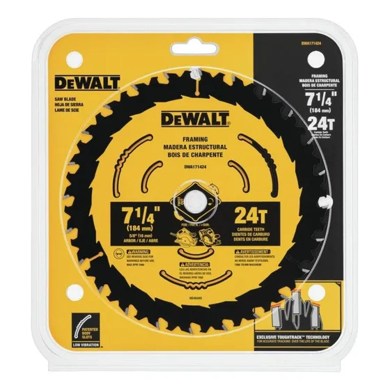 Disco Widia Madera 7-1/4 24d Dewalt Cod: 2515254