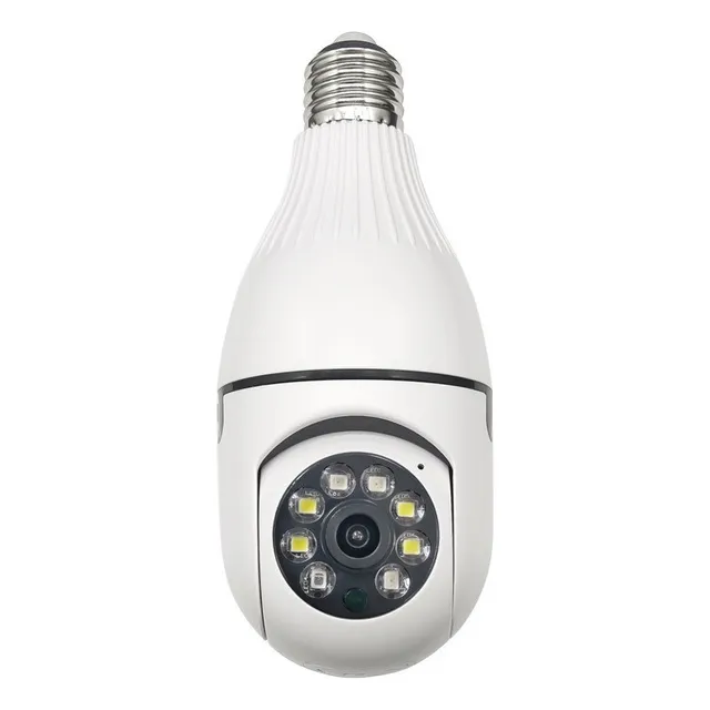 Cámara Tipo Foco Wifi 360° Con Visión Nocturna