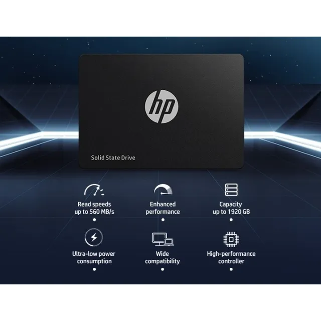 Disco Sólido Ssd Interno Hp S650 345n0aa 960gb Color Negro