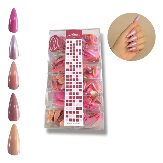 Tips Soft Gel Colores Caja X 500u Press On Nails Paris Night