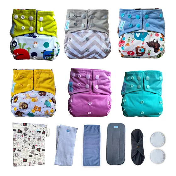Okolo Panales De Tela Premium Para Bebes, Paquete Completo D