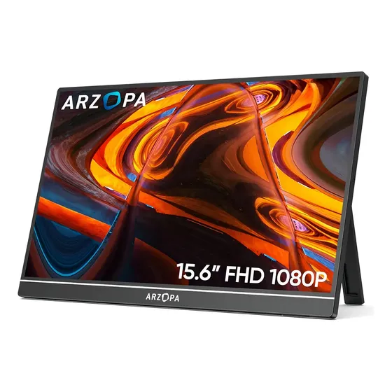 Monitor Portátil Arzopa A1 Gamut 15.6 Fhd 1080p 60hz Preto/Cinza
