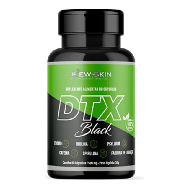 Promoção Dtx Suplemento Alimentar Em Cápsula Detox Black