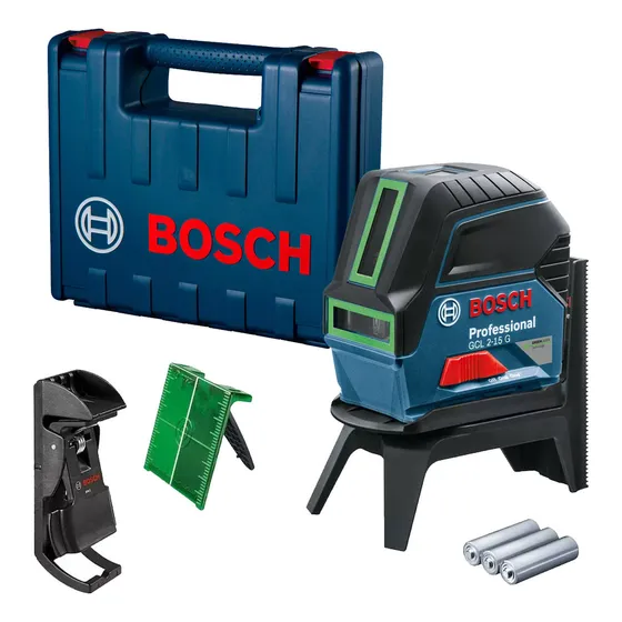 Nivel Láser Verde Bosch Gcl 2-15 G 15m Con Puntos De Plomada