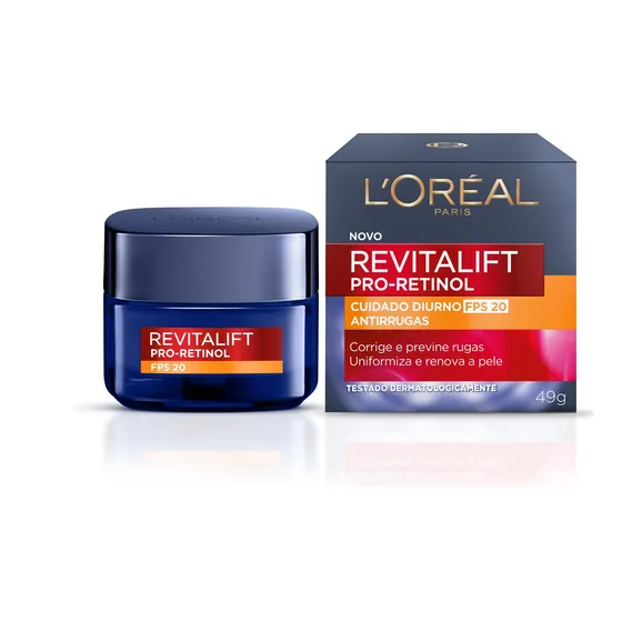 Creme Antirrugas L'oréal Paris Revitalift Retinol Fps20, 49g