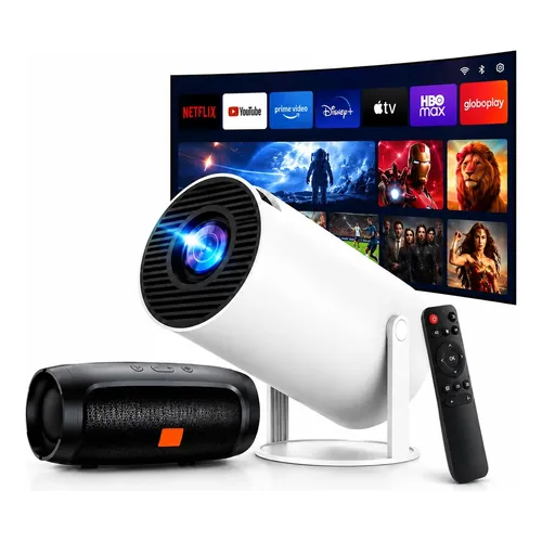 Projetor Yaber T2 Plus Cinema portátil com som Jbl e áudio Dolby