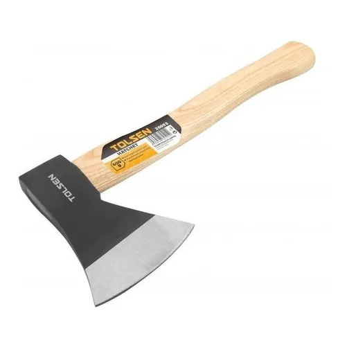 Hacha Entera Mango Madera 1250 Gramos Tolsen