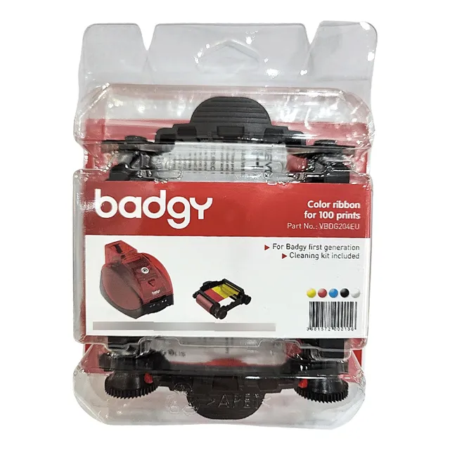 Cinta Badgy Vbdg204eu Color Rojo 1 Con Kit De Limpieza