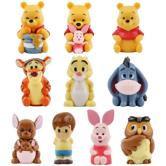 Set De 10 Adornos De Winnie The Pooh Para Regalo.