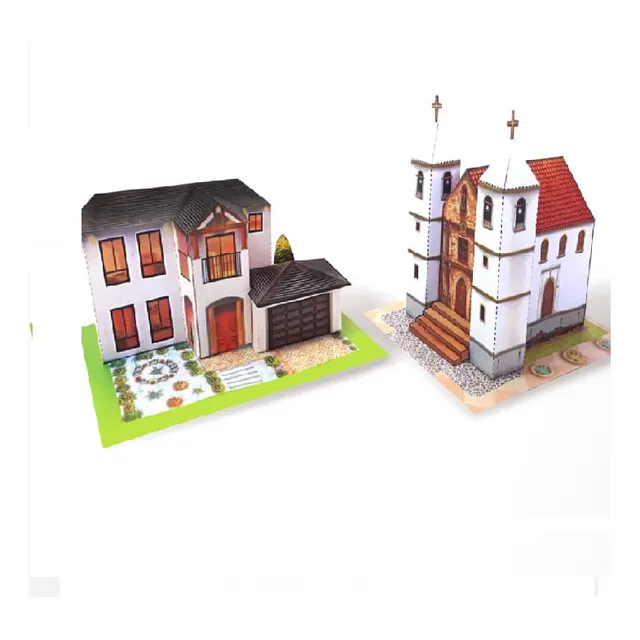 Casas Para Armar 1 Laminas 10 Diseños