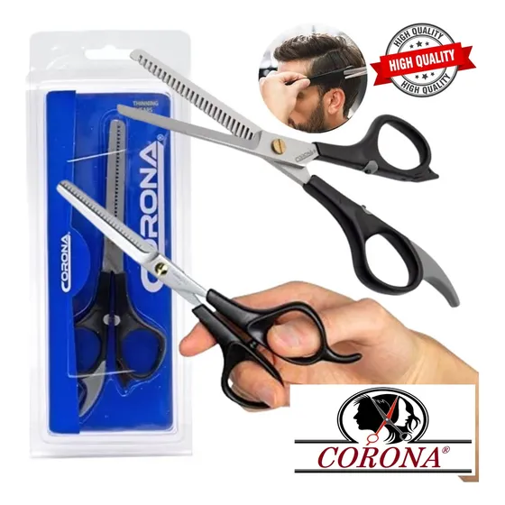Tijera Dentada Degrafilado Corona Para Barbería Peluquería