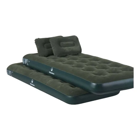2 Colchones Inflables Individuales + 2 Almohadas + Bomba