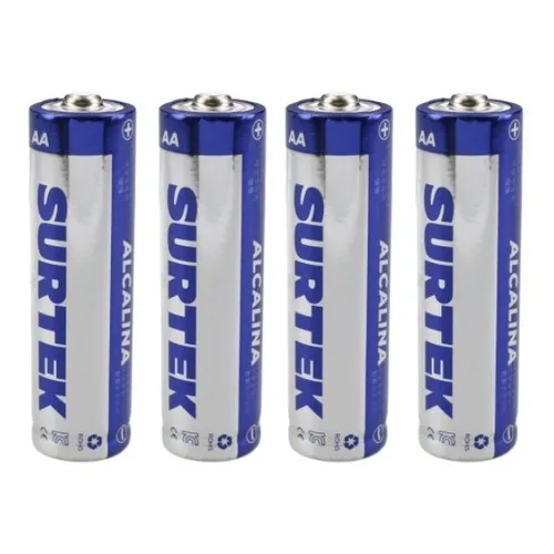 Pilas Alcalinas Aa Surtek Blister Con 4 Piezas 