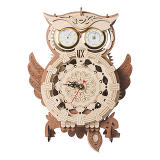 Kit De Maquetas De Madera Con Forma De Reloj Con Forma De Bú Kit De Maquetas De Madera Con Forma De Reloj Con Forma De Bú