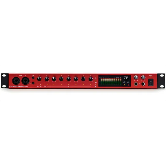 Interface de áudio Clarett+ 8pre Usb Premium + Plugins cor vermelha