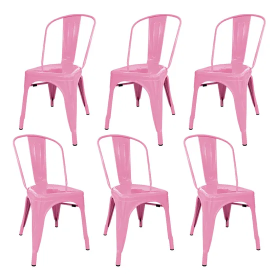 Set X6 Sillas Tolix Colores Especiales