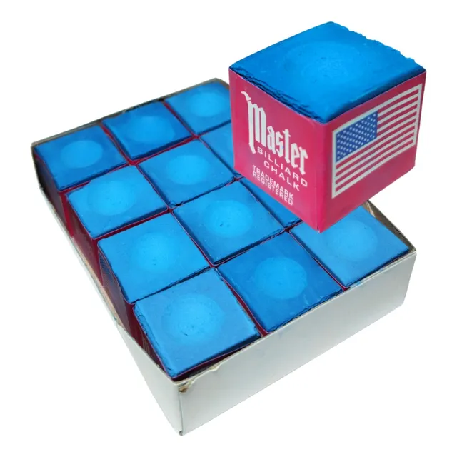 Tiza Billar Master Caja X12 Cubos Pool Mesa Tacos Billiard