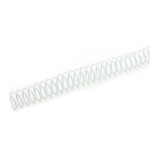 Espiral Para Encadernação Branco 14mm Para 85 Folhas 100un Espiral Para Encadernação Branco 14mm Para 85 Folhas 100un