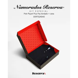 Kit Camisa Masculina Polo Piquet Dia Dos Namorados Reserva Kit Camisa Masculina Polo Piquet Dia Dos Namorados Reserva