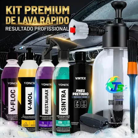 Kit Completo Lavar Carro Rápido Pulverizador 2l Profissional