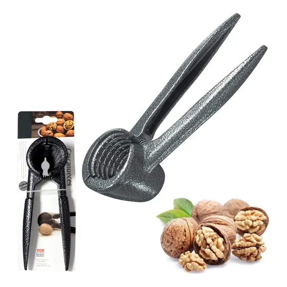 Cascanueces Pelador Slim Company Para Nueces Pecana Y Almendras Nonpareil, De Acero Inoxidable Herramienta De Alta Calidad Ideal Para Cocina, Fácil De Usar Y Limpiar Color Negro