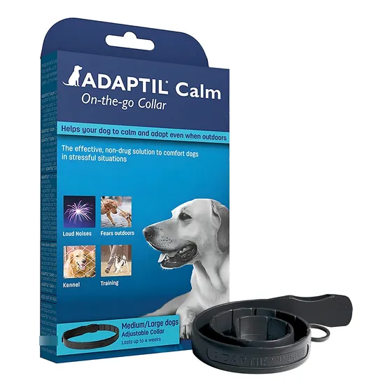 Adaptil Collar Large Perros Feromona Ansiedad Anti Stress Color Negro
