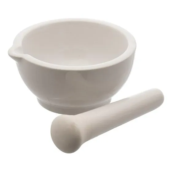 Mortero De Porcelana Con Pistilo De 130mm X 300ml