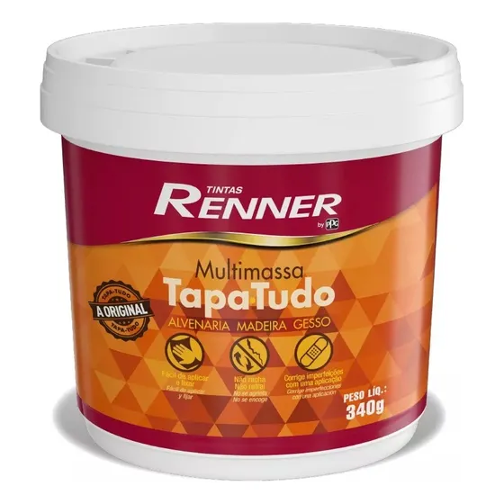 Masilla Multiuso Renner Yeso Madera Tapa Todo - 340g Davinci