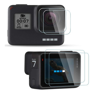 4 Micas Para Gopro Hero 5 6 7 Hd(2018) Cristal Templado 4 Micas Para Gopro Hero 5 6 7 Hd(2018) Cristal Templado
