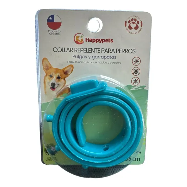 Collar Repelente De Pulgas Y Garrapatas Para Perros Azul