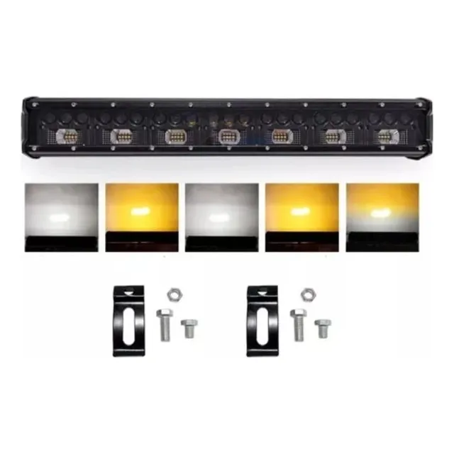 Barra Led Neblinero 168 W Luz Dual Blanco/ambar