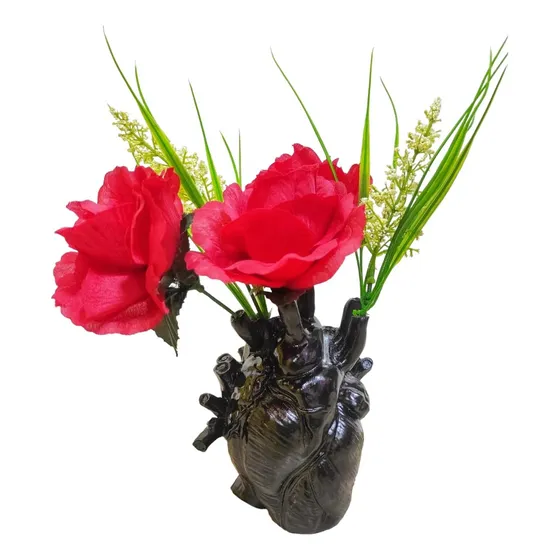 Florero De Corazón Anatómico. Decoración Médica