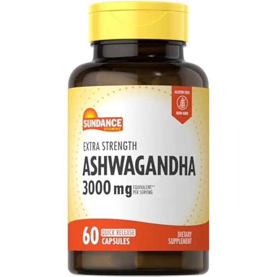 Sundance Ashwagandha Cápsulas | 3000 Mg | 60