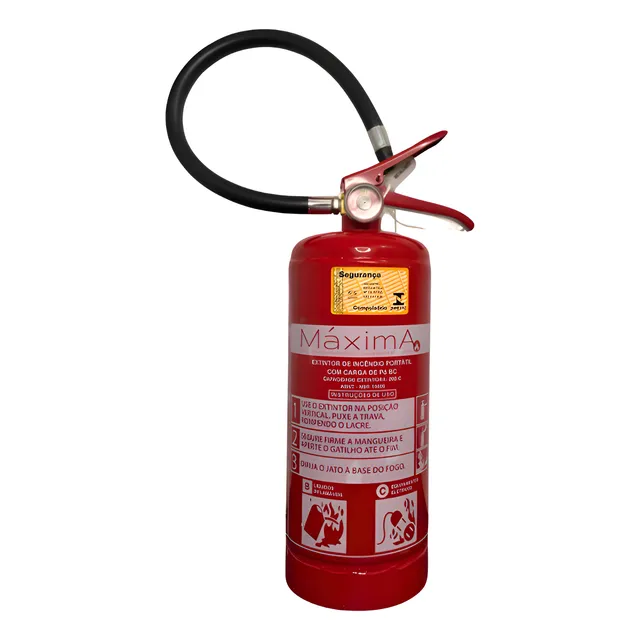 Extintor De Incendio Pó Quimico Bc 4kg 5 Anos Com Suporte