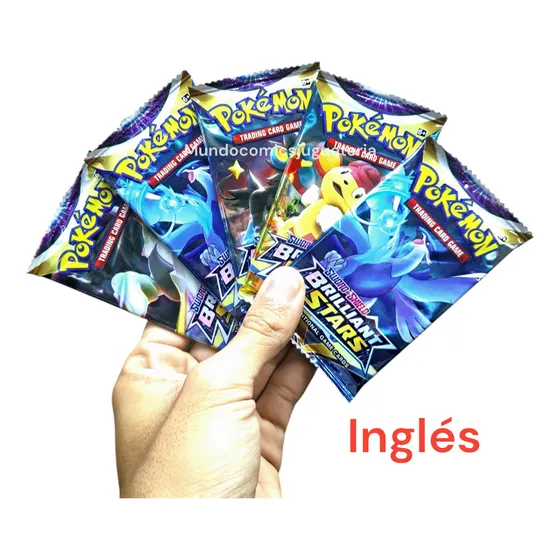 Pack 5 Sobres Cartas Coleccionables Pokémon Español-inglés