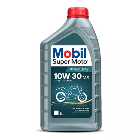 Mobil Óleo Super Moto 10w30 1 Litro Semi Sintetico 4t Mx